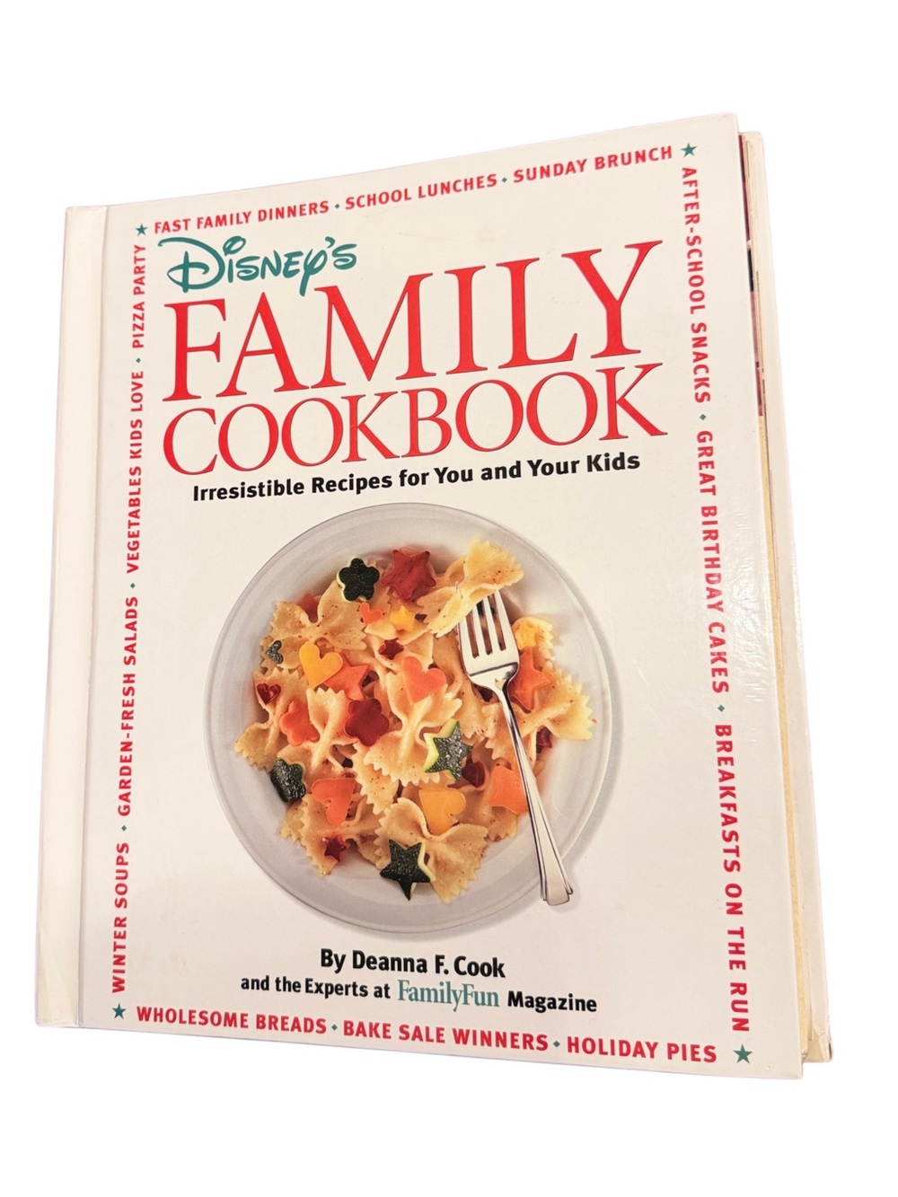 Disney Family Cookbook - White and Red Cover